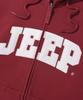 Jeep Jeep Big Logo 2-Way Oversized Zip-Up Hoodie (Jr5Tzu075Bg)