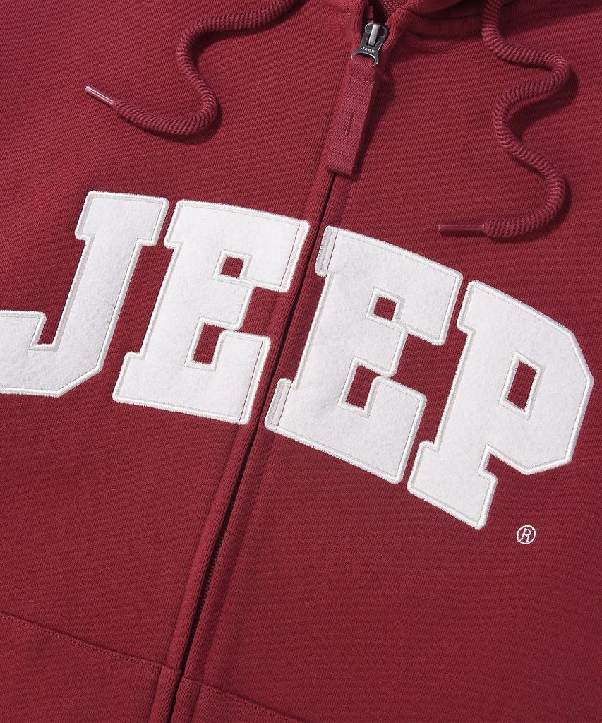 Jeep Jeep Big Logo 2-Way Oversized Zip-Up Hoodie (Jr5Tzu075Bg)