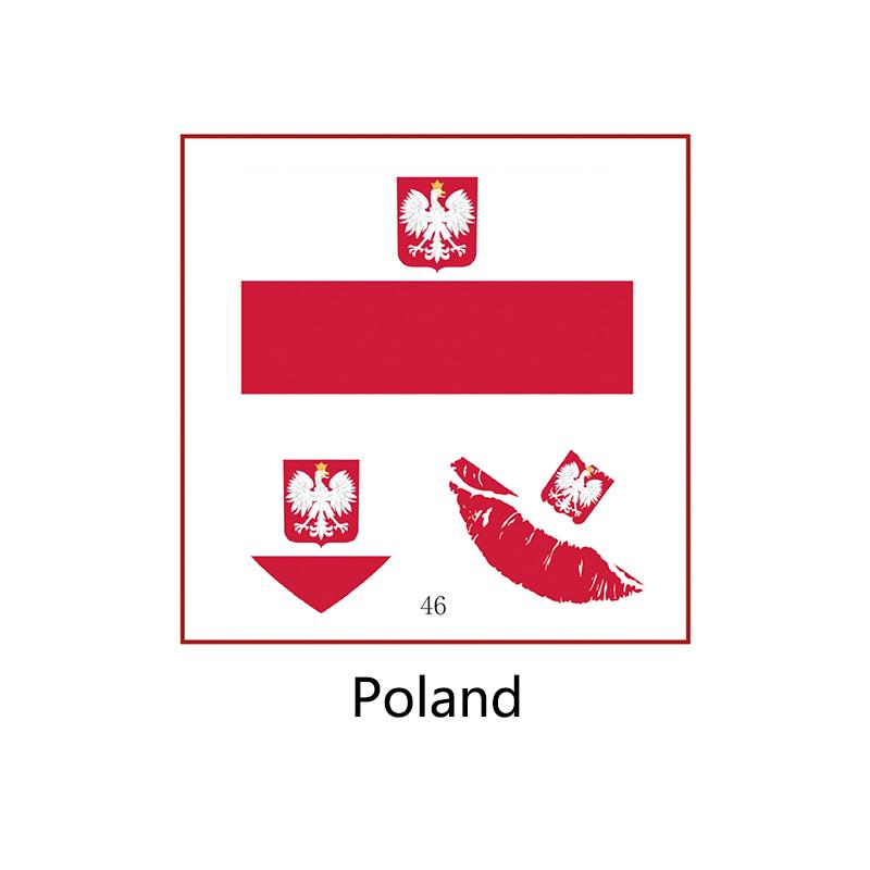 Football Sports Match National Flag Stickers Football Fans Cheer and Assist for Soccer Players,Face Arm Body Temporary Tattoos