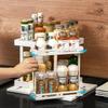 Rotate Seasoning Storage Shelf Sliding Salt Bottle Holder Convenient Spice Storage Rack  Cabinet