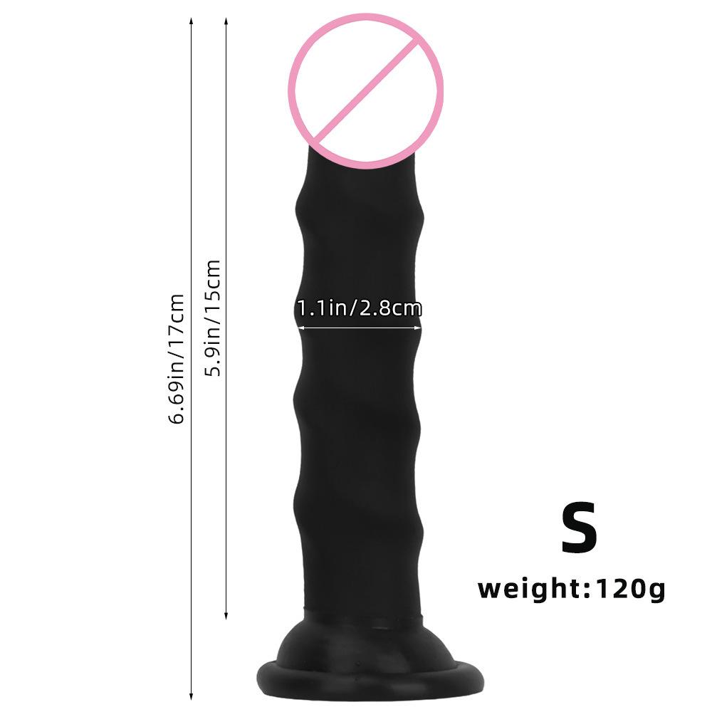 Liquid Silicone Super Large Black Mushroom Head Super Long Thick Imitation Real and Fake Large Penis Anal Plug Toy Fake Vagina Anus Chrysanthemum