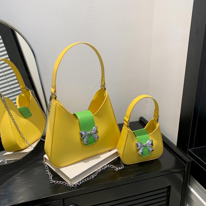 Fashionable Candy Color Handbag Spring New Versatile Ins Niche Commuter Chain Crossbody Bag for Women
