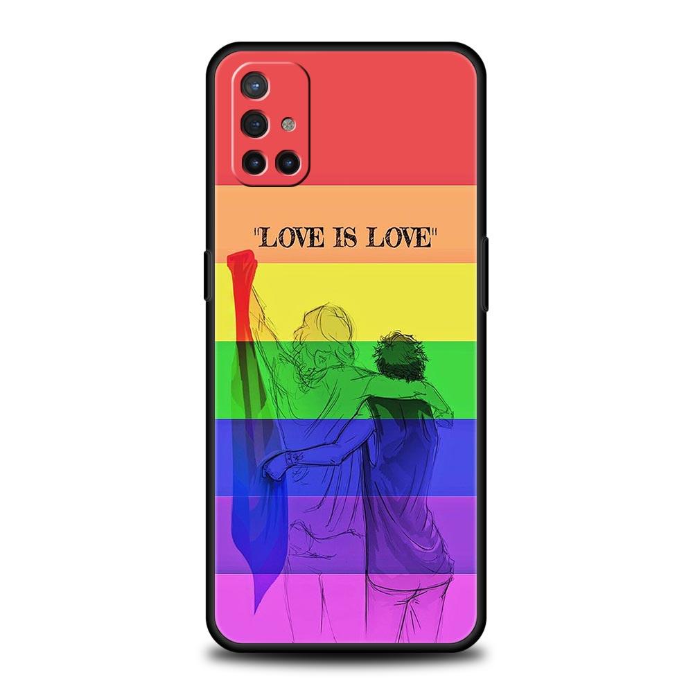 Phone Case For Oneplus 13R 13 12 10T 11 R10 Nord N100 N200 N10 9 9R CE 2 3 Z Pro Lite Soft TPU Cover Gay Lesbian Rainbow Pride