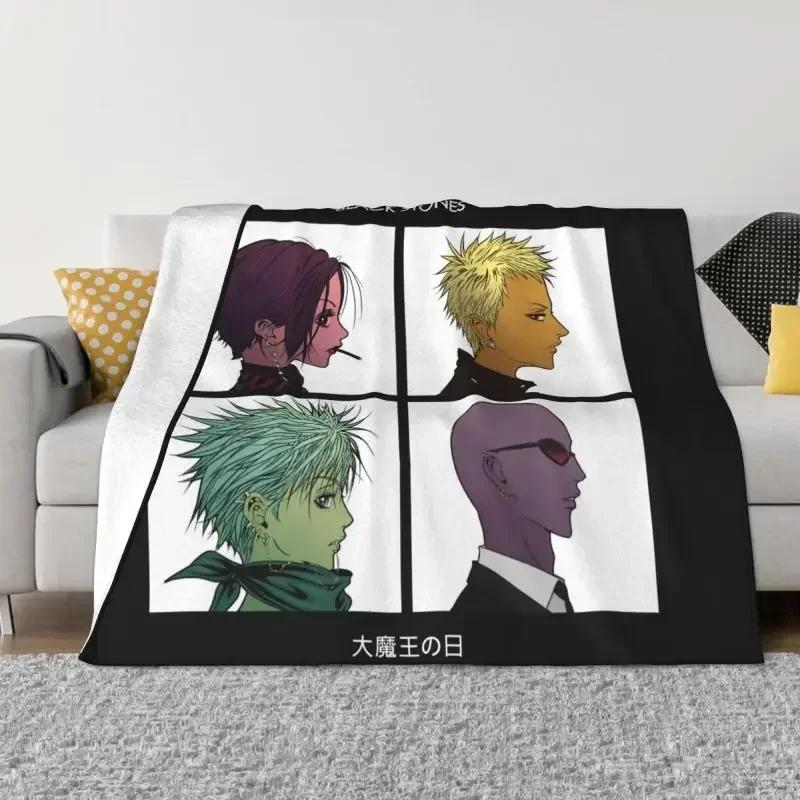 Breathable Soft Flannel Autumn Japanese Harajuku Anime Manga Throw Blanket for Couch Office Bedding Nana Osaki Blankets