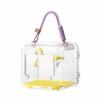 Porte-oiseau Portable Cage de Voyage Transparente pour Oiseaux Cage à Emporter pour Perroquets Voyages Courts