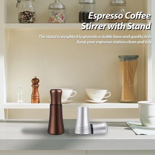 WDT Tools Espresso Dispensing Tool, 10 X 0.35mm 304 Stainless Steel Needles, 10 Extra Needles for Espresso Muddler Replacement, Aluminum Alloy Handle,