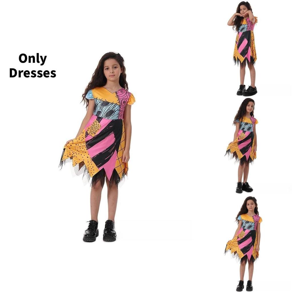 The Nightmare Before Christmas Sally Girl Costume For Halloween And Christmas Themed Parties