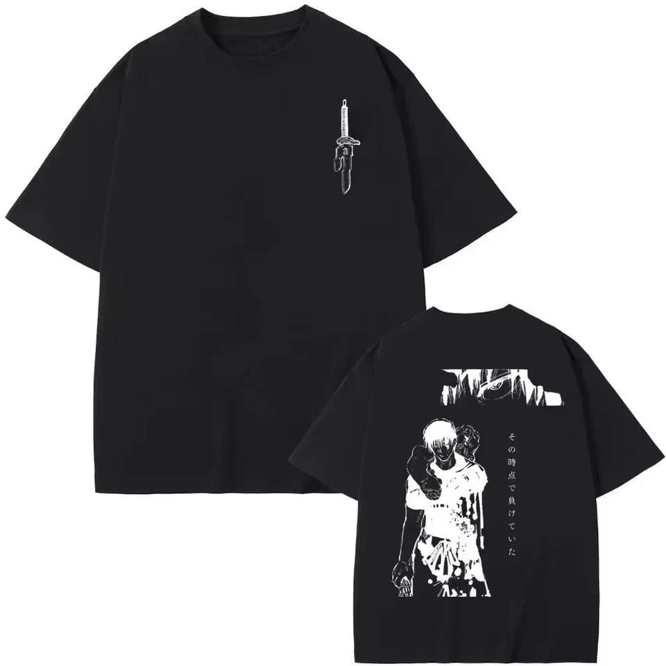 Anime Jujutsu Kaisen Toji Fushiguro Front Back Printed Tshirt Sorcerer Killer Unisexga Graphic Tee Harajuku Streetwear Cotton