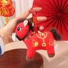 Rote Farbe Plüschpferd Schlüsselanhänger Plüsch Materia Tierkreis Pony Figur Pferdepuppe Anhänger Geburtstagsgeschenk