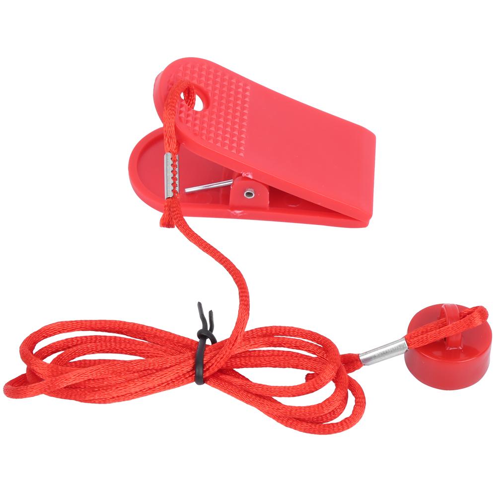 2 Stück Laufband Sicherheitsschalter Verriegelung Magnet Schlüssel Universelles Zubehör Runder Magnet Gehäuse