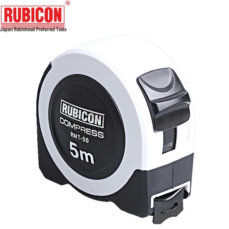 RUBICON RMT-50 Industrial Nylon Coated Steel Tape Measure, 5m