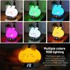 Kawaii Bunny Digital Alarm Clock Cartoon Rabbit USB Electronic Desk Clock Bedrooms Timer Bedside for Kids Small Room Decor
