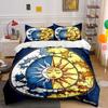 Sun Moon Cosmic Design Set  Kid's and Adults' Bedroom Decor, Exquisite Three-piece Bedding Set Gift