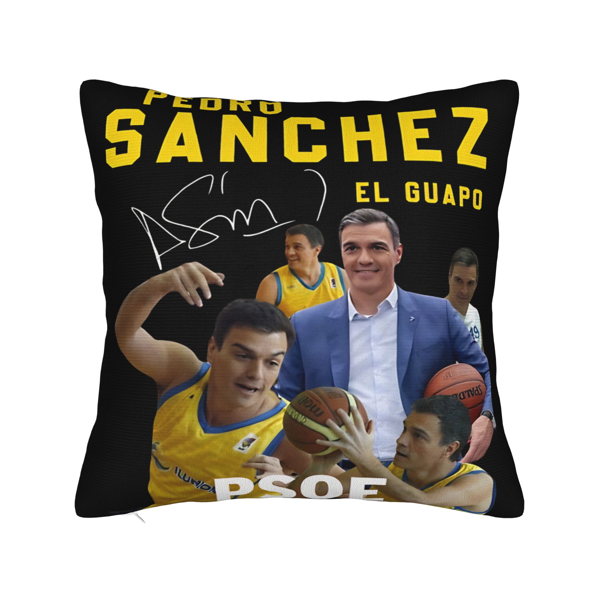 Jmg Clothing Unisex Pedro Sanchez Spain Psoe Pillow Cover Merch Printed Cushion Cover Gift Throw Pillow Case Cover Home Multiple Sizes