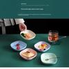 1 Set Food Grade Pp Plastic Serving Plates Easy Clean Multicolor Perfect For Snacks Fruits Desserts Home Daily Use