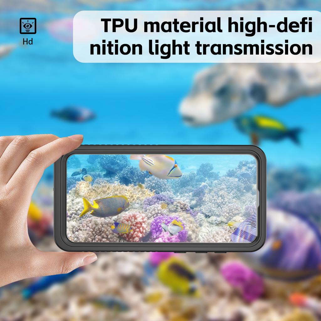 REDPEPPER FS Series For Samsung Galaxy S24 FE Case IP68 Waterproof Clear Back Panel Phone Cover