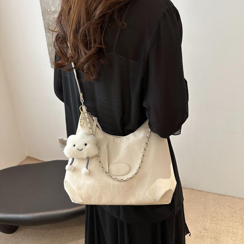 New summer fashion shoulder bag messenger bag simple casual soft surface large capacity commuter bag women's versatile
