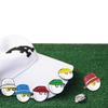 Clip per cappello da golf Segnalini da golf Magnetici staccabili Lega di zinco Antiruggine Etichette per palline Regali per cintura tasca