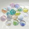 20 Cute Shell Shaped Resin Crystal Rhinestone Flat Back, Suitable for Jewelry Making, DIY Jewelry Decoration