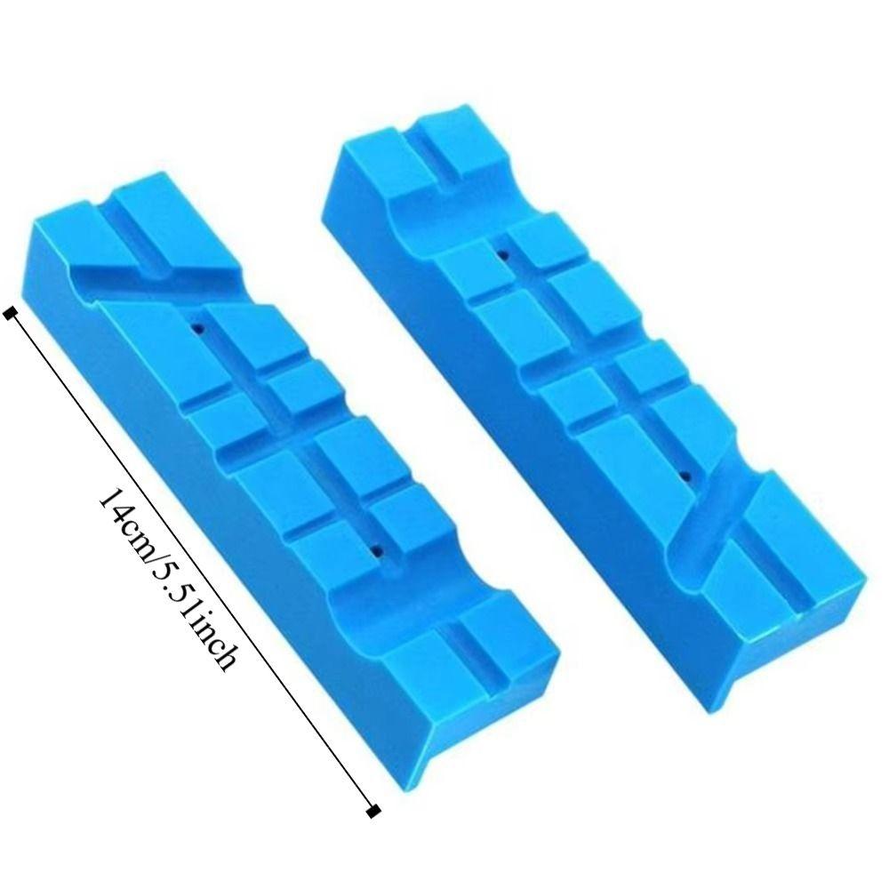 Blue Rubber Vise Jaw Pads Magnetic Rubber Vise Protector Vise Protection Strip  Mill Clamps
