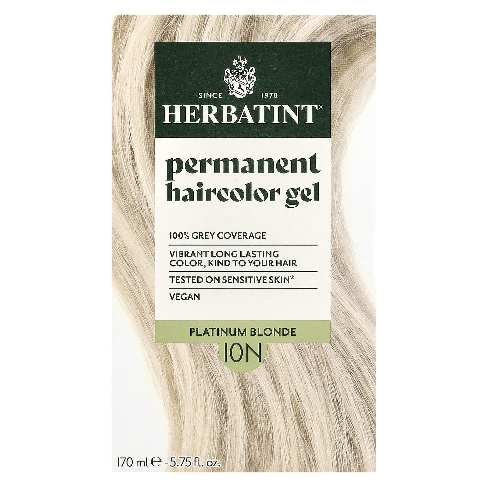

Permanent Color Gel, 10N Platinum Blonde, 135 Ml (4.56 Fl Oz)