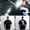 2024 Gym Fitness T-shirt Loose Oversized Cotton Men Short Sleeves Bodybuilding Sports Tees Summer Training Workout Jogging Tops