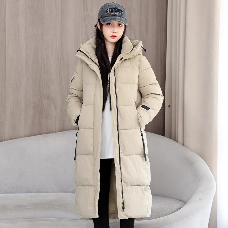 Korean Version of Cotton-padded Jacket Loose Cotton-padded Jacket for Men and Women Thickened Medium and Long Cotton-padded Jacket