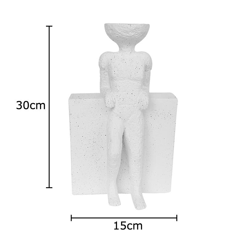 Abstract Figures Statue Ornaments Desk Decoration Creative Modern Crafts Ceramic Characters Sculpture Room Aesthetic Decor