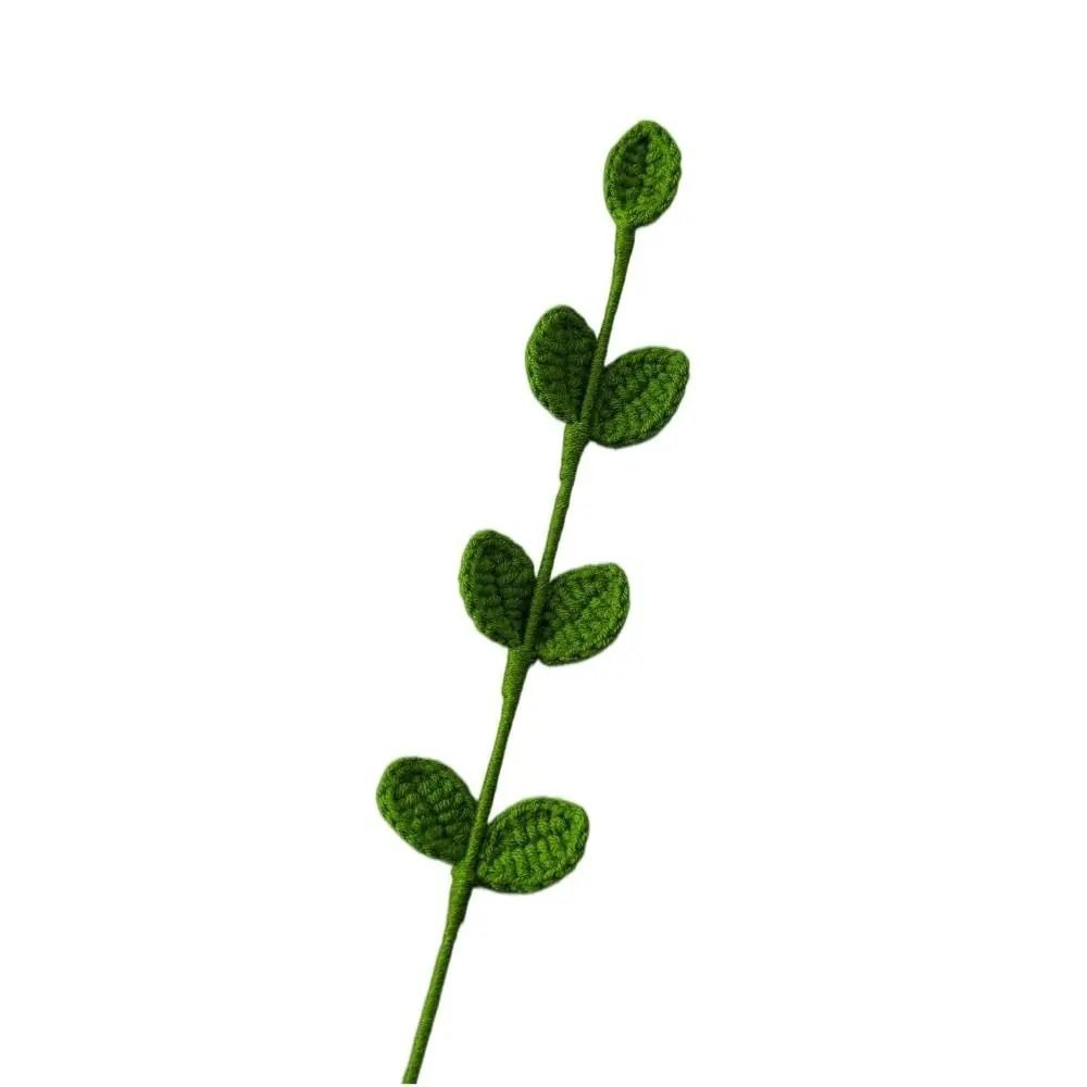 Handmade 3D Leaf Bookmark Knitted Leaf Book Page Marker High Quality Leaf Book Clip