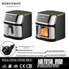 Stainless Steel Touchscreen Air Fryer for Home Use - Large Capacity Electric Fryer for Chicken & Fries