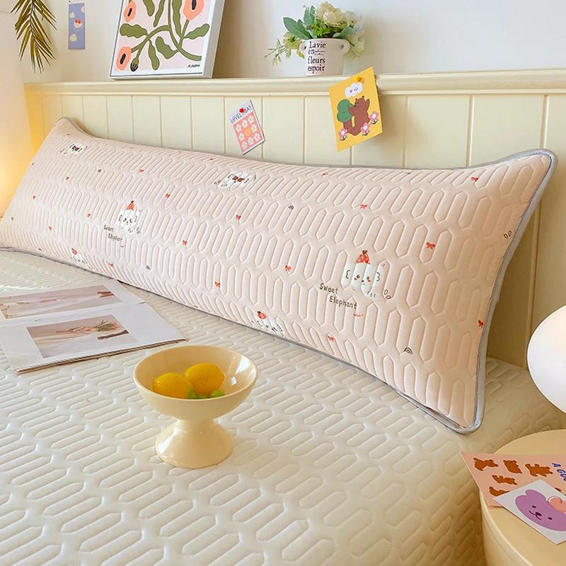 New Class A Cool Silk Small Fresh Printing Double Long 48x150cm Pillowcase Extended Couple Pillowcase Single Pillowcase