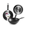 Induplus Wok Pan 28cm Non-stick Silver