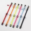 Reflective Nylon Cat Collar with Bell, Engraved Adjustable Anti-Lost Feature