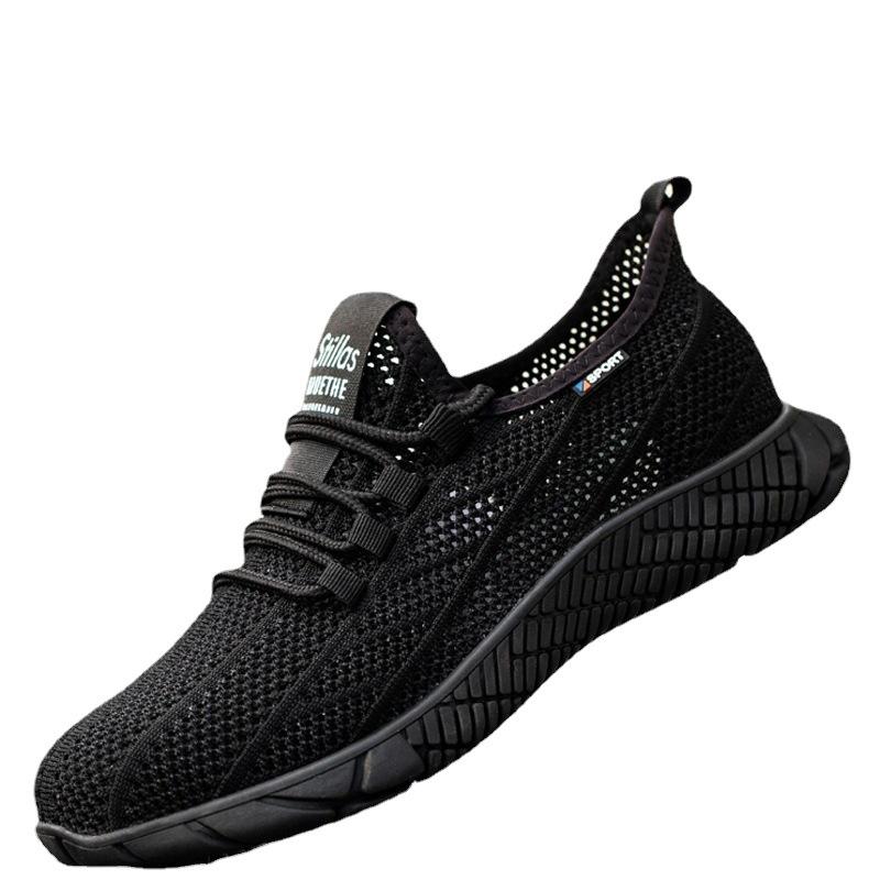 

Ударопрочные и проколостойкие рабочие ботинки, дышащие дезодорирующие легкие защитные ботинки для строительной площадки 229 smashing and stab-proof black; 46