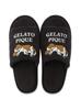 Gelato Pique HOMME Airy Moco Sleeping Dog Applique Room Shoes PMGS252947 DGRY Free Size