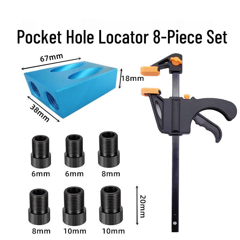15° Blue Pocket Hole Woodworking Locator and Puncher