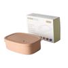 Customizable Silicone Lunch Box with Multiple Capacities, Microwave & Fridge Safe, Perfect for Office Workers & Students