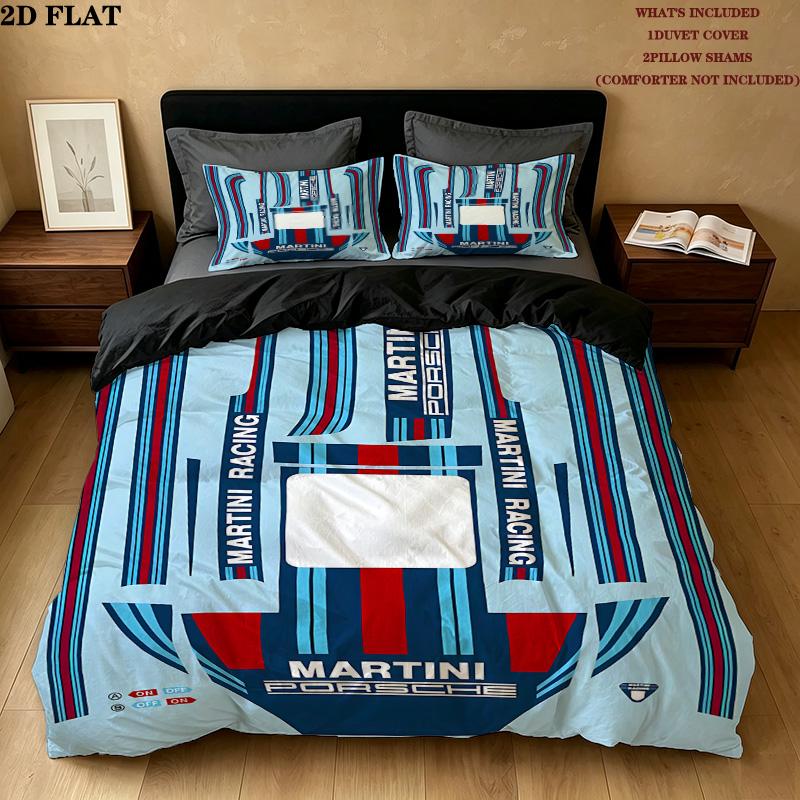 Martini Pattern Bedding Quilt Set Quilt Cover Pillowcase Home Birthday Gift(1 * duvet cover + 2 * pillowcase, without core)