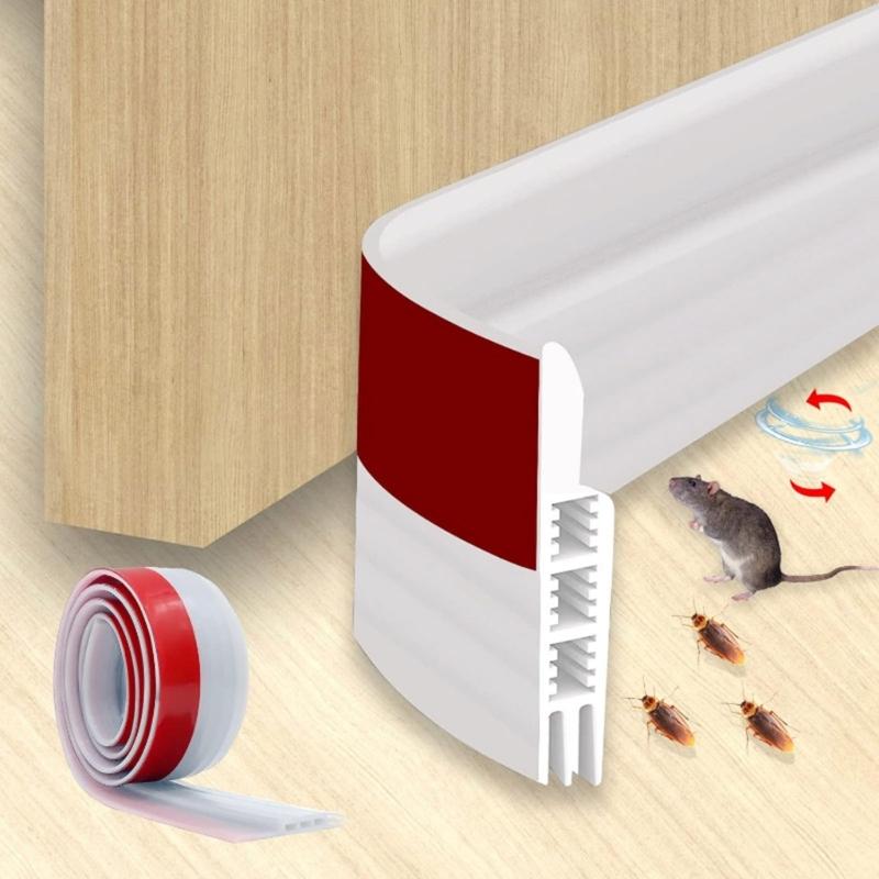 Door  Sweeps Seal Strips with Soundproof Designings Effective Noise Blocking Self Adhesive Sealing for Indoor Environment