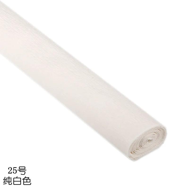 Colorful Handmade Crepe Paper DIY Material Rose Telescopic Curling Paper for Home Student Party Decoration