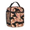 Justins Pop Singer Biebering Tote Insulated Lunch Bag Dance Handheld Food Bags Reusable Thermal Cooler School Spacious Bento Box