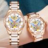 ORKINA Luxury Brand Butterfly Skeleton Automatic Mechanical Watches Waterproof Ceramic Band Birthday Gift For Girlfriend Or Wife