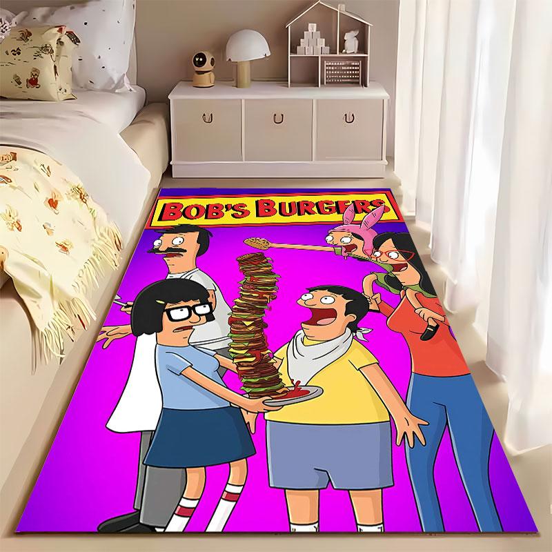 Bob's Burgers Cartoon Carpet Suitable As a Non-slip Mat for the Living Room or Bedroom Sofa