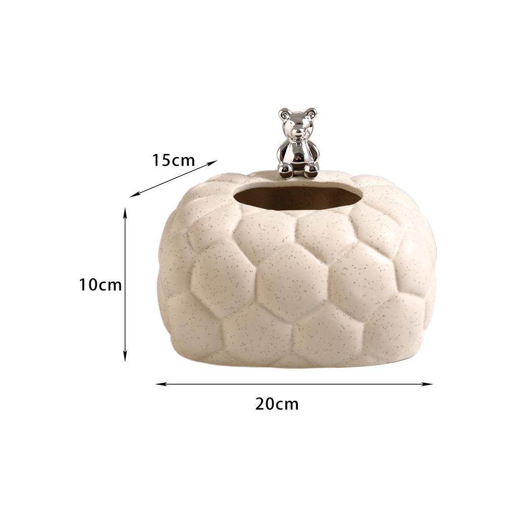 ceramic Tissue Box Cover Decorative Facial Tissue Holder Case Toilet Paper