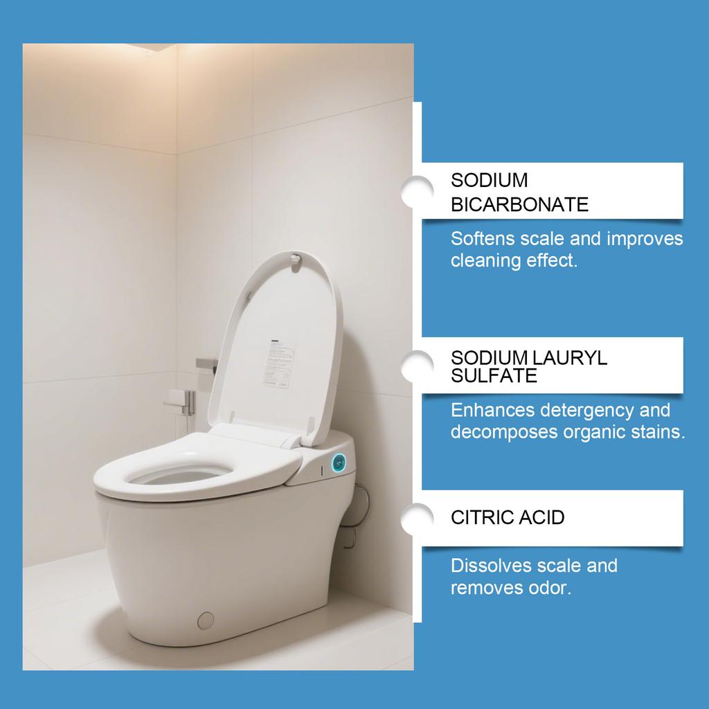 JAKEHOE Pastilles de Nettoyage pour Toilettes Nettoyant Automatique Désodorisant Détachant Entretien Brillance Soin Longue Durée