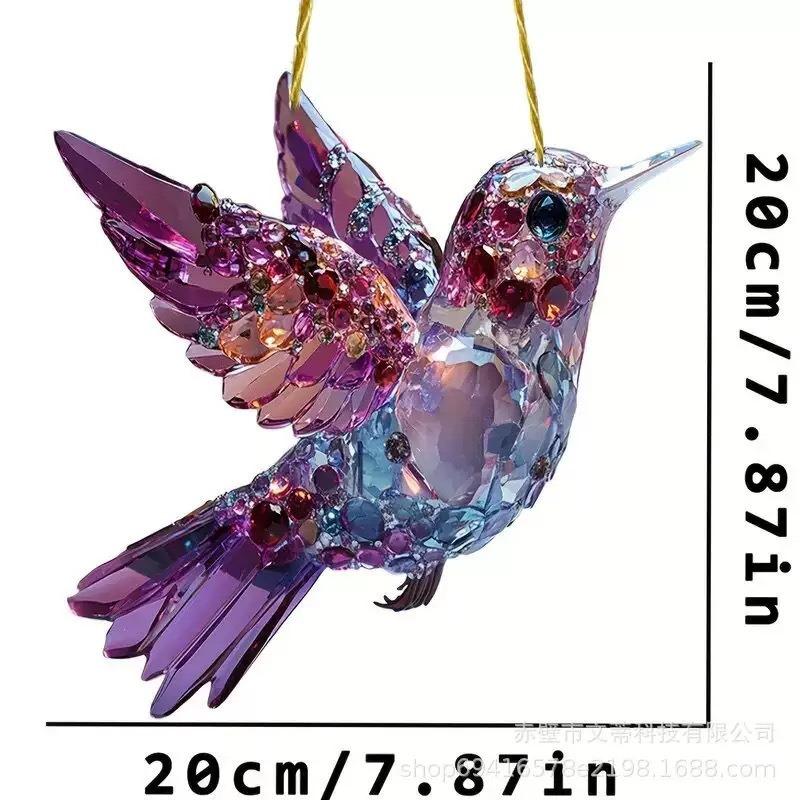 Pretty Bird Acrylic Living Room Courtyard Pendant Holiday Scene Decorative Pendant Gift
