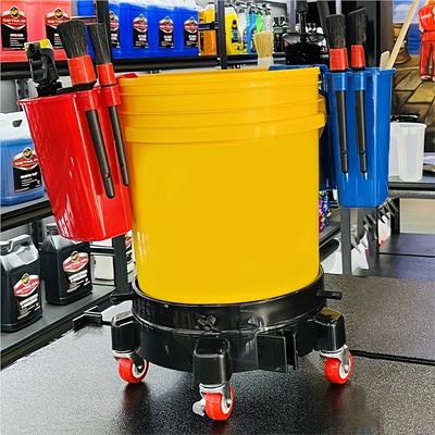 Durable Hanging Car Wash Bucket - Multipurpose Storage for Brushes, Tools & Supplies - Foldable Design for Easy Portability