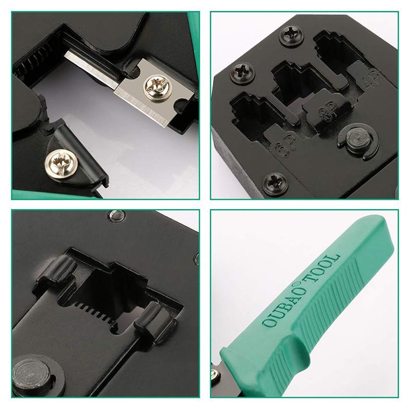 Portable Ethernet Network Cable Crimper Cutting tool Kits Shrink Stripper Punch Down