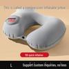 Inflatable U-Shaped Travel Neck Pillow – Portable, Foldable Support for Car and Airplane Use