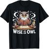 Wise As an Owl Reading Ancient Scrolls T-Shirt(4)